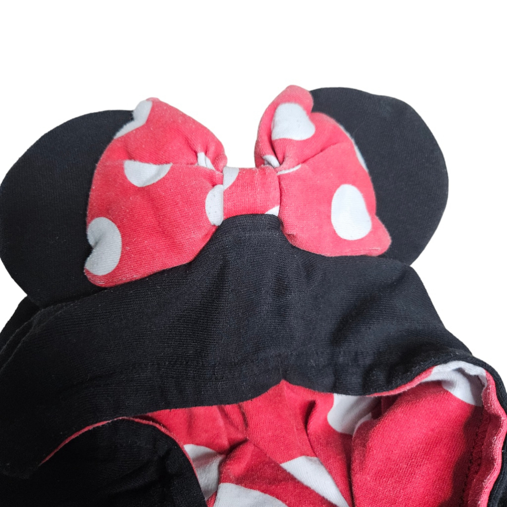 Girls Small Disney Minnie Mouse Hoodie Black Red - Picture 4 of 9